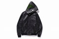 BAPE x COACH LEATHER SHARK HOODIE JACKET - happyjagabee store