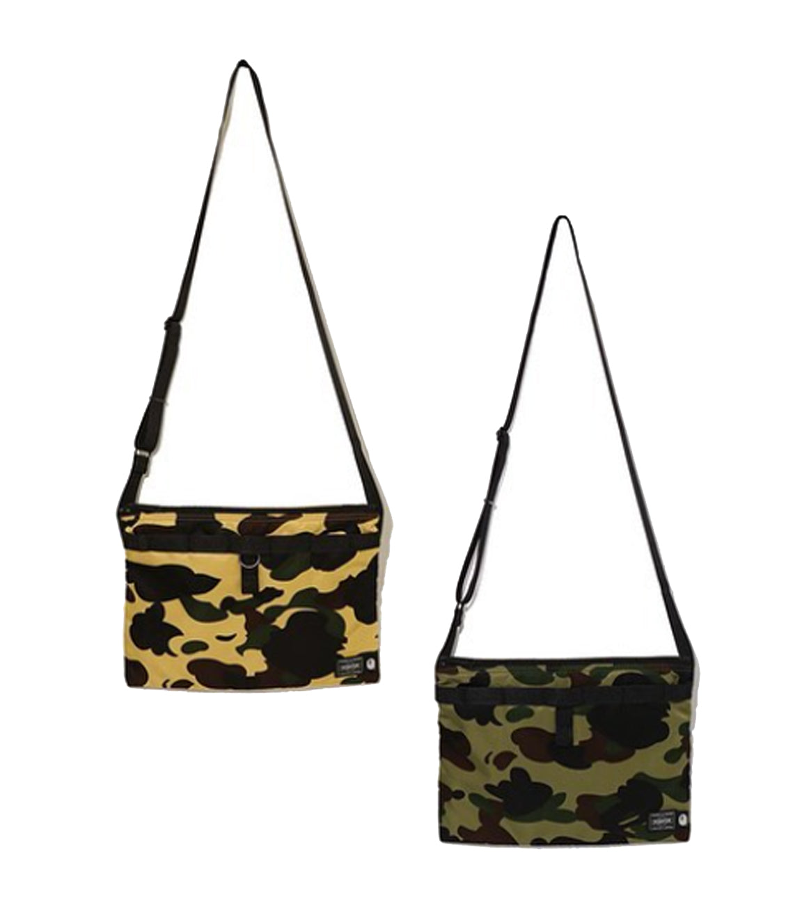 BAPE A Bathing APE Sling Bag Black Camo 22