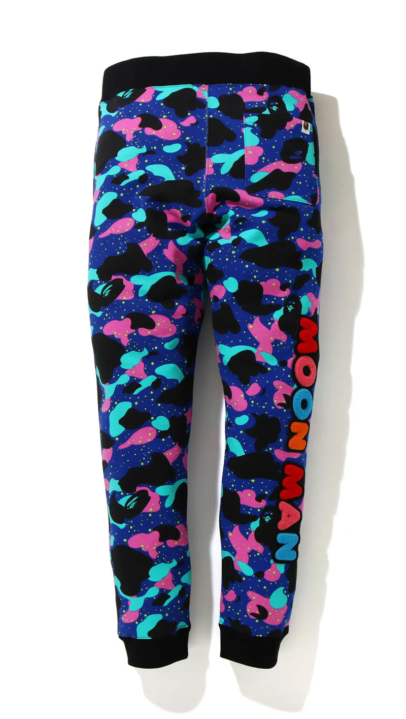 A BATHING APE BAPE x KID CUDI CAMO SLIM SWEAT PANTS