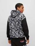HUGO x Mr. BATHING APE COTTON JERSEY HOODIE WITH CAMOUFLAGE PATTERN