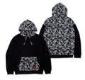 HUGO x Mr. BATHING APE COTTON JERSEY HOODIE WITH CAMOUFLAGE PATTERN