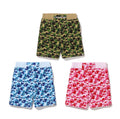 A BATHING APE ABC CAMO SWEAT SHORTS