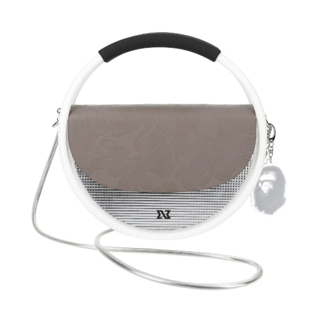 A BATHING APE X NANA-NANA HOOP BAG w/ APE HEAD KEYCHAIN