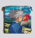 LOEWE x Studio Ghibri Howl's Moving Castle Sophie & Calcifer Drawstring Pouch in Canvas