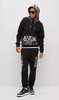 HUGO x Mr. BATHING APE COTTON JERSEY HOODIE WITH CAMOUFLAGE PATTERN