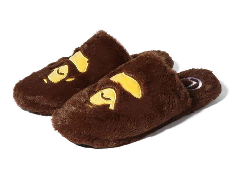 A BATHING APE APE HEAD SLIPPERS
