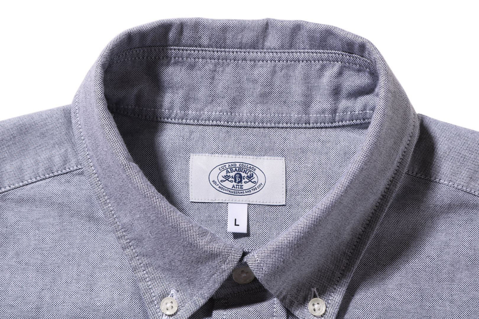 A BATHING APE LARGE APE HEAD OXFORD BD SHIRT – happyjagabee store