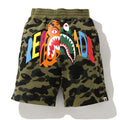 A BATHING APE BAPE x READYMADE TIGER SHARK WIDE SWEAT SHORTS