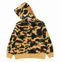 A BATHING APE BAPE KIDS 1ST CAMO SHARK ZIP HOODIE - happyjagabee store