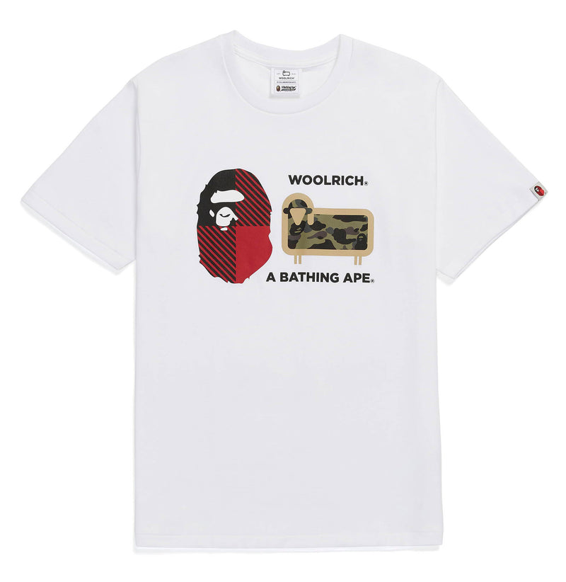 A BATHING APE BAPE X WOOLRICH TEE
