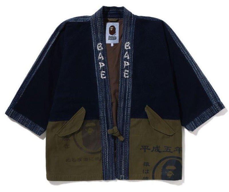 A BATHING APE MILITARY KIMONO JACKET