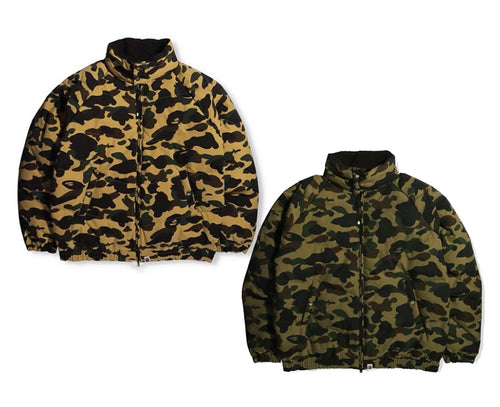 A BATHING APE 1ST CAMO LOOSE FIT DOWN JACKET