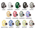 A BATHING APE BAPE STORE JAPAN LIMITED BAPE 30TH ANNIV. APE HEAD TEE SET w/ Pins & Magnet
