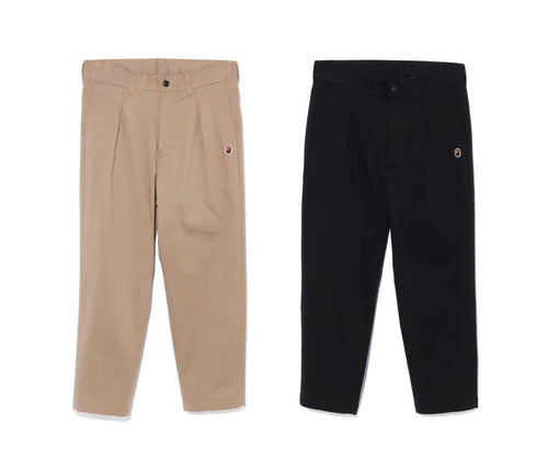 A BATHING APE ONE POINT RELAXED CHINO PANTS