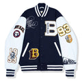 A BATHING APE - BAPE BLACK x GOLDEN BEAR SPORTSWEAR VARSITY JACKET