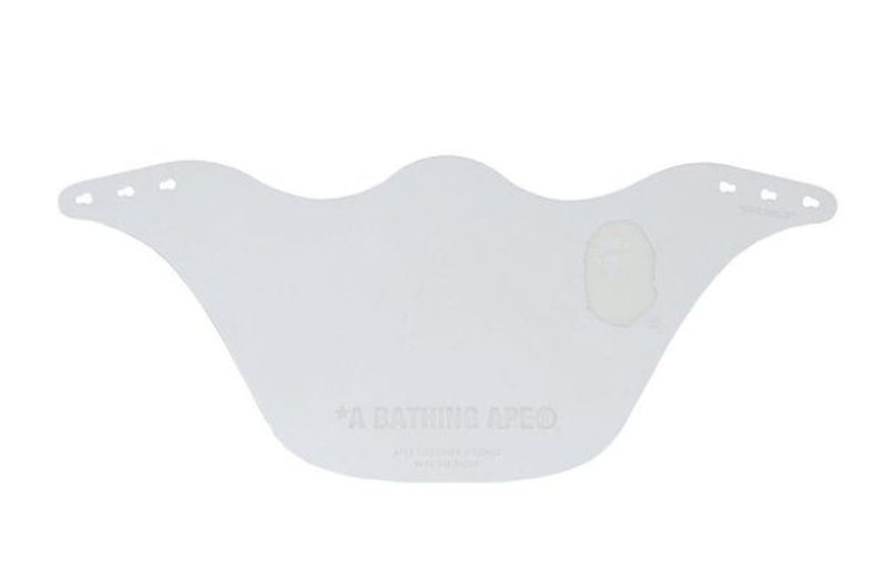 A BATHING APE BAPE MOUTH SHIELD TRANSPARENT #1 (No frame)