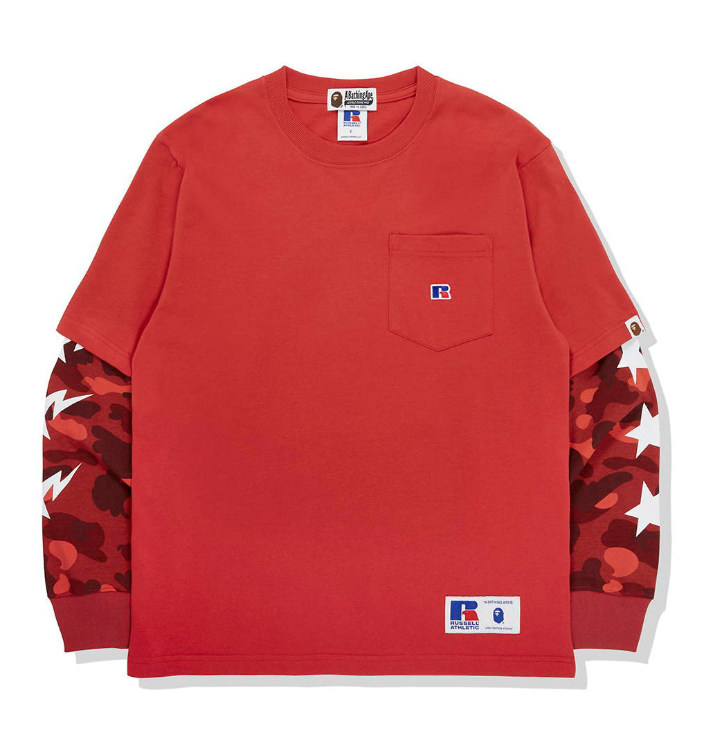 新品 BAPE X RUSSELL COLLEGE PULLOVER Lサイズ