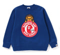 A BATHING APE BAPE KIDS BABY MILO ON BUSY WORKS CREWNECK ( JAPAN LIMITED )