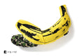 A BATHING APE BAPE x MEDICOM TOY x Andy Warhol  ABC CAMO BANANA CUSHION (L)