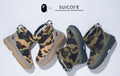 A BATHING APE SUICOKE BOWER BOOTS (1ST CAMO )