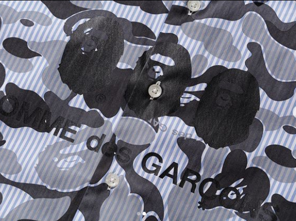 A BATHNIG APE × COMME des GARCONS CDG OSAKA x BAPE FOOTBALL SHIRT OSAKA  LIMITED