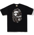 A BATHING APE GRID CAMO BIG APE HEAD TEE