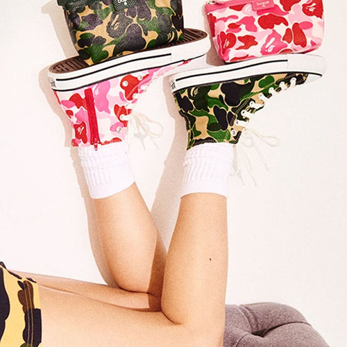 A BATHING APE Ladies' ABC CAMO APE STA HI