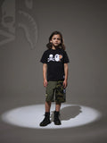 A BATHING APE BAPE KIDS 15TH ANNIVERSARY X mastermind APE HEAD & MILO TEE [ KIDS ]