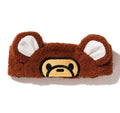 A BATHING APE BAPE KIDS BABY MILO BEAR EAR BOA HAIRBAND