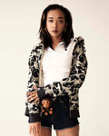 A BATHING APE Ladies' COOKIE CAMO 2 SHARK FULL ZIP HOODIE