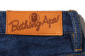 A BATHING APE Ladies' DAMAGED HIGHWAIST WIDE DENIM PANTS