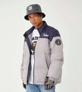 A BATHING APE SOCCER GAME GRAPHIC RELAXED DOWN JACKET
