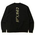 A BATHING APE Men's MO' WAX UNKLE x BAPE POINTMAN RELAXED CREWNECK