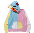 A BATHING APE MILO SHARK FULL ZIP HOODIE