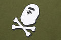 A BATHING APE COLOR APE CROSSBONE ONE POINT PULLOVER HOODIE