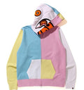 A BATHING APE MILO SHARK FULL ZIP HOODIE