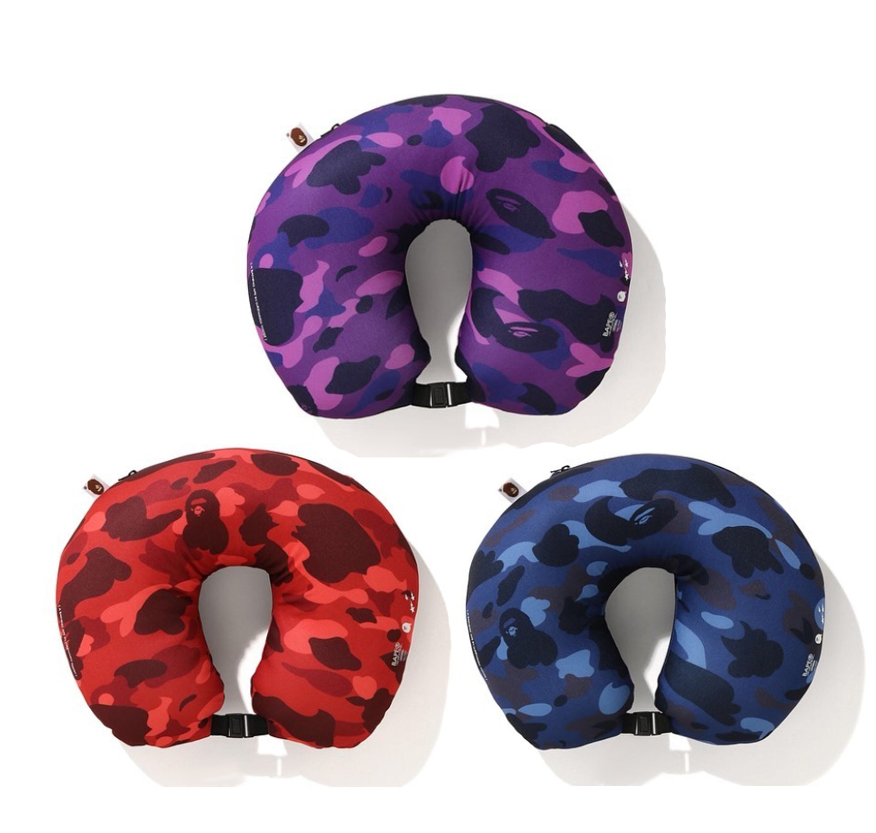 BAPE A Bathing Ape 2019 2-Way Neck Pillow - Blue Bedding, Bedding