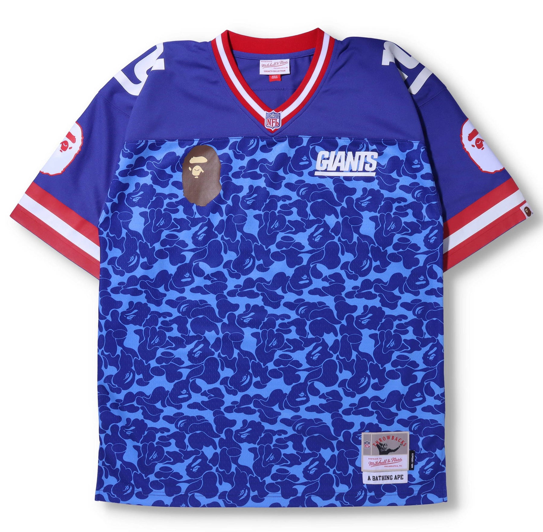 A BATHING APE BAPE X M&N NFL NEW YORK GIANTS LEGACY JERSEY – happyjagabee  store