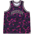 A BATHING APE COLOR CAMO BASKETBALL TANK TOP