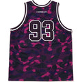 A BATHING APE COLOR CAMO BASKETBALL TANK TOP