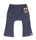 A BATHING APE BAPE KIDS BABY MILO STA JERSEY DENIM BABY PANTS