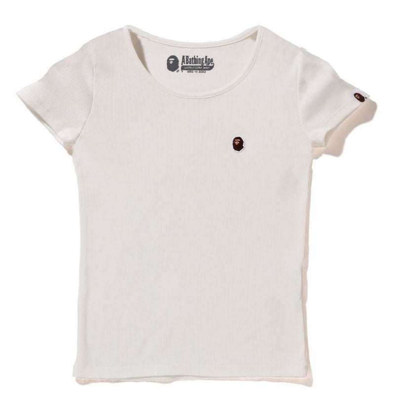 A BATHING APE Ladies' APE HEAD ONE POINT RIB TEE