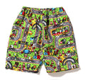 A BATHING APE BAPE KIDS BABY MILO RACING BEACH SHORTS