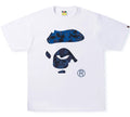 A BATHING APE SAND CAMO APE FACE TEE