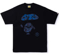 A BATHING APE SAND CAMO APE FACE TEE