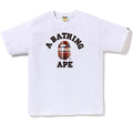 A BATHING APE BAPE CHECK COLLEGE TEE