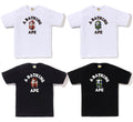 A BATHING APE BAPE CHECK COLLEGE TEE