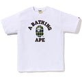 A BATHING APE BAPE CHECK COLLEGE TEE