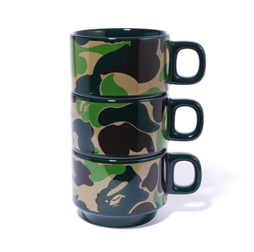 A BATHING APE ABC CAMO STACKING MUGS