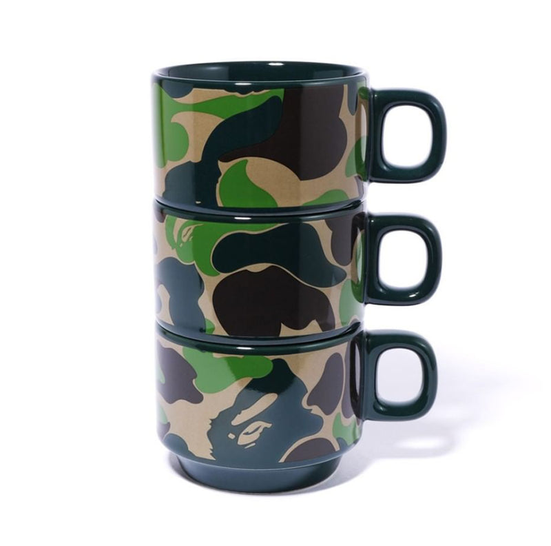 A BATHING APE ABC CAMO STACKING MUGS